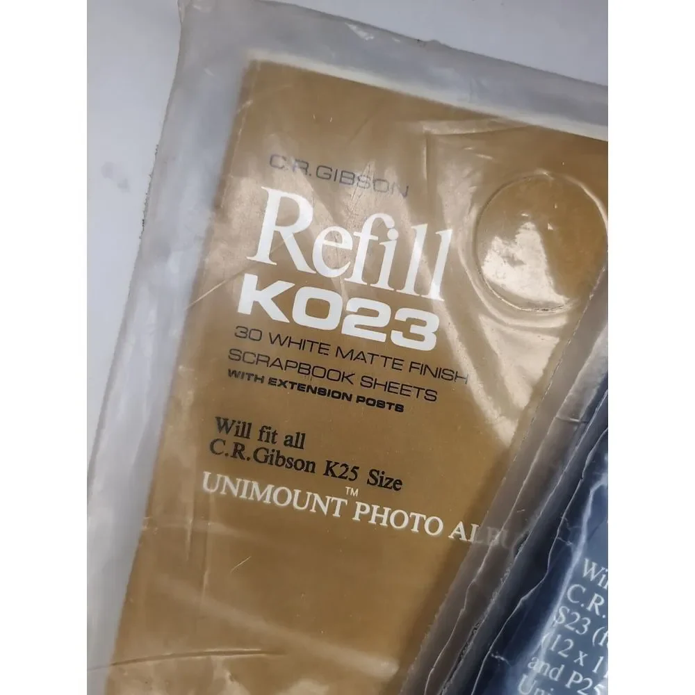 C.R. Gibson Refill K023 White Matte Finish 4 Total Packs - 114 Total Pages READ‎